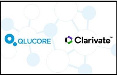 Clarivate and Qlucore logo