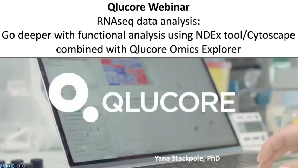 Use NDEx Integrated Query together with Qlucore Omics Explorer