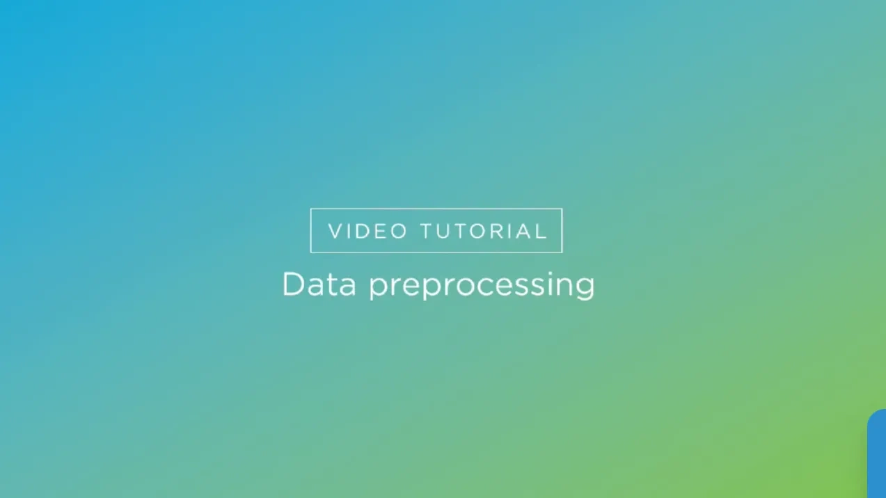 Data preprocessing 