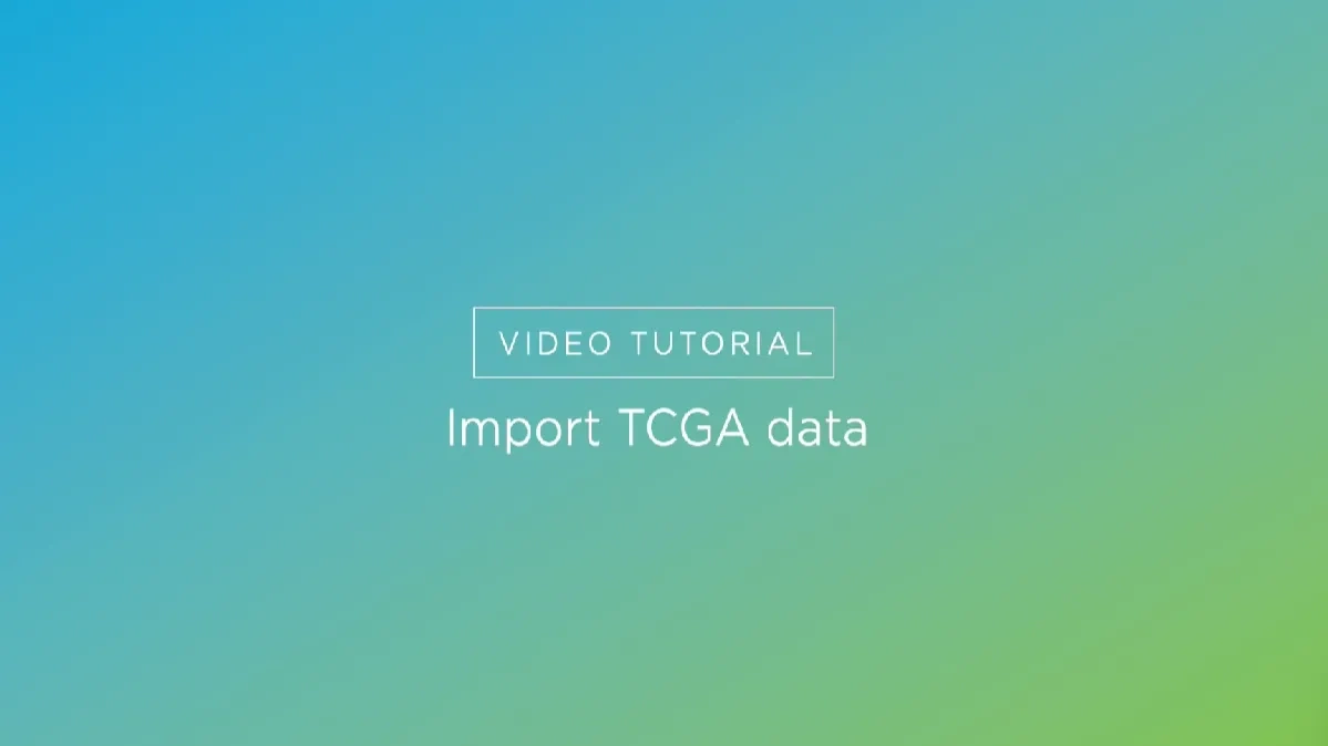 Import TCGA data