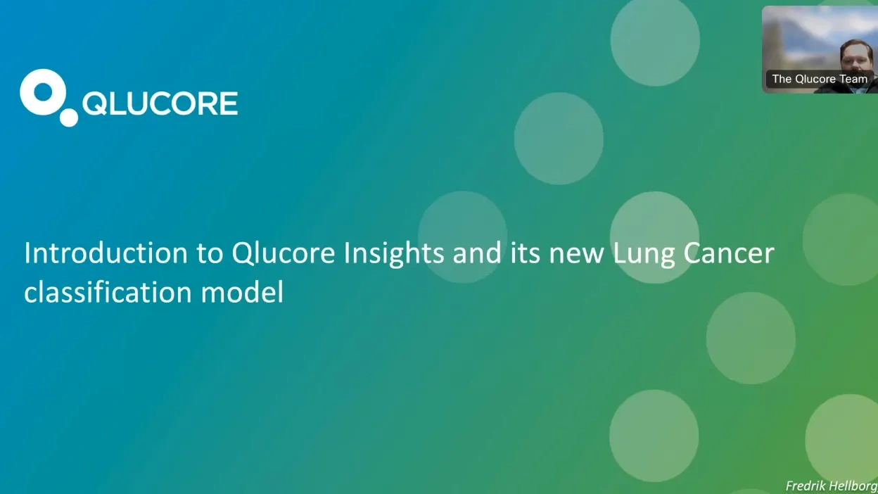 Qlucore Insights: New Lung Cancer classification model